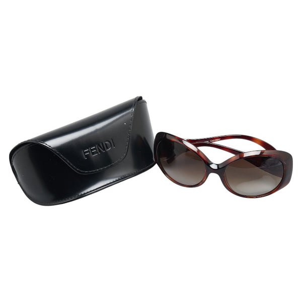 フェンディ サングラス FS5065 ブラウン プラスチック レディース FENDI 【中古】