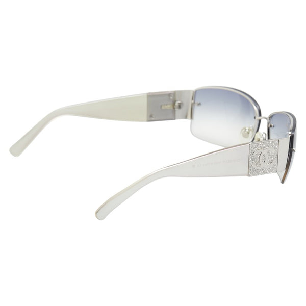 シャネル ココマーク ラインストーン サングラス グラデーションレンズ 4117-B シルバー プラスチック レディース CHANEL 【中古】