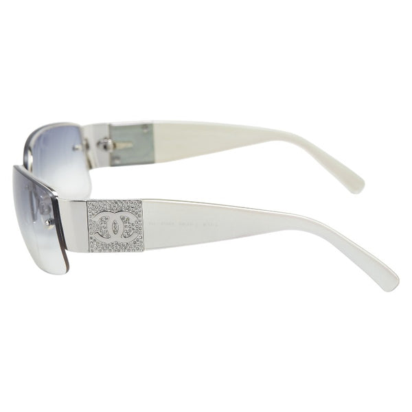シャネル ココマーク ラインストーン サングラス グラデーションレンズ 4117-B シルバー プラスチック レディース CHANEL 【中古】