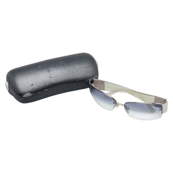 シャネル ココマーク ラインストーン サングラス グラデーションレンズ 4117-B シルバー プラスチック レディース CHANEL 【中古】