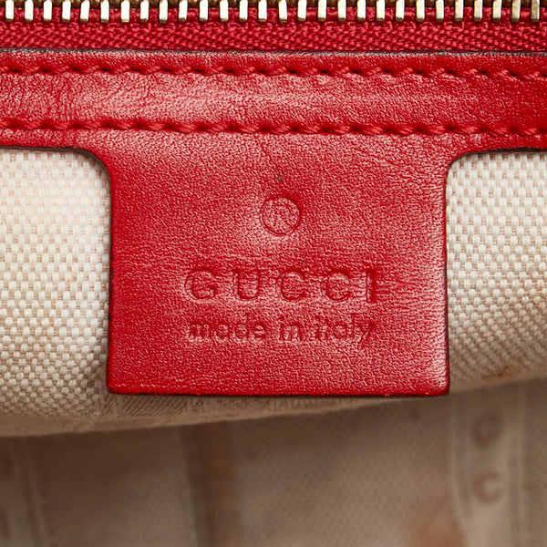 グッチ GGエンボス ハンドバッグ ショルダーバッグ 2WAY 354224 レッド レザー レディース GUCCI 【中古】