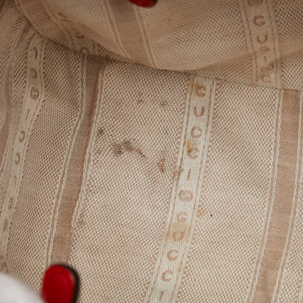 グッチ GGエンボス ハンドバッグ ショルダーバッグ 2WAY 354224 レッド レザー レディース GUCCI 【中古】