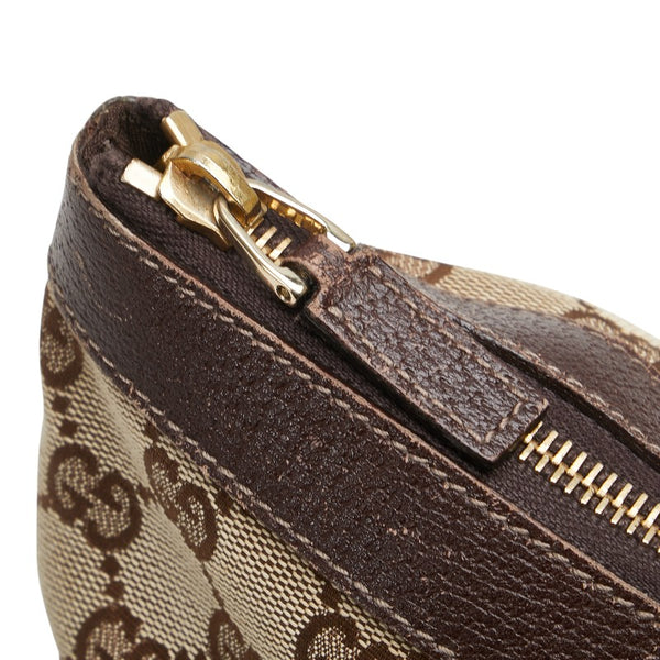 グッチ GGキャンバス トートバッグ ショルダーバッグ 141470 ベージュ ブラウン キャンバス レザー レディース GUCCI 【中古】