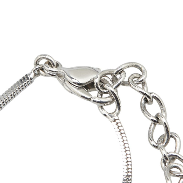 ディオール トロッター ネックレス シルバー ブルー メタル レディース Dior 【中古】