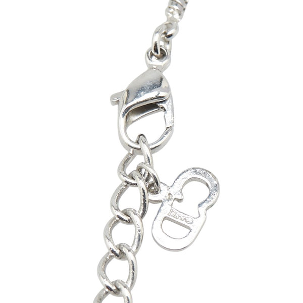 ディオール ロゴ ネックレス シルバー メタル レディース Dior 【中古】