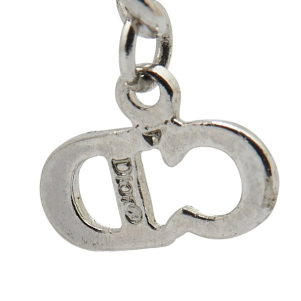 ディオール ロゴ ネックレス シルバー メタル レディース Dior 【中古】