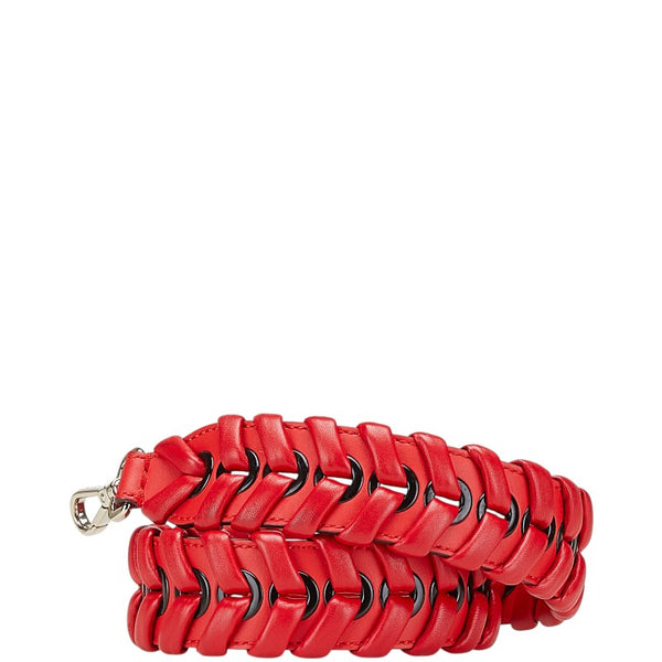 フェンディ ストラップユー ショルダーストラップ 8AV077 レッド レザー レディース FENDI 【中古】