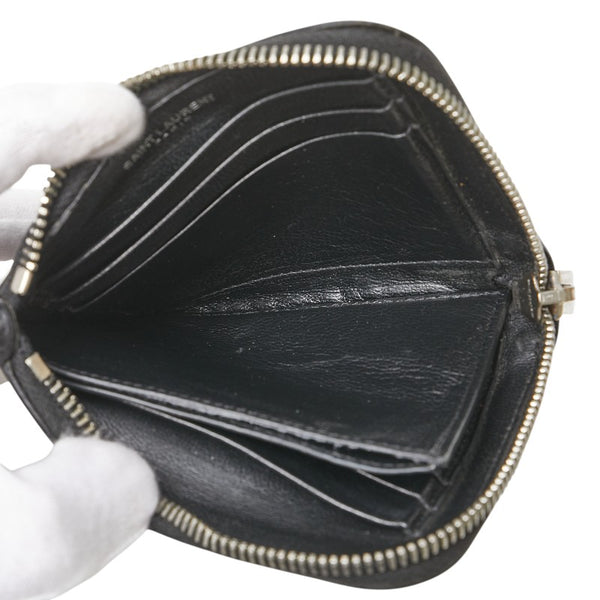 サンローラン L字ファスナー コインケース 396277 ブラック レザー レディース SAINT LAURENT 【中古】