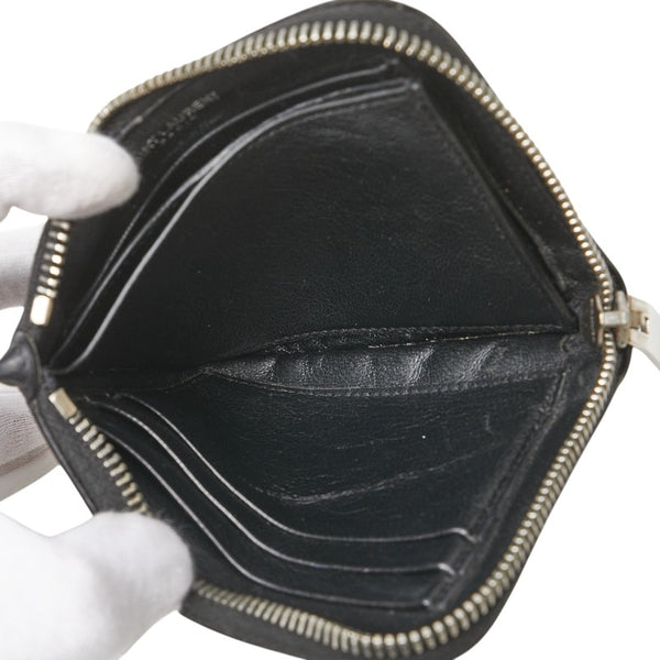 サンローラン L字ファスナー コインケース 396277 ブラック レザー レディース SAINT LAURENT 【中古】