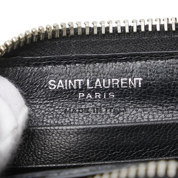 サンローラン L字ファスナー コインケース 396277 ブラック レザー レディース SAINT LAURENT 【中古】