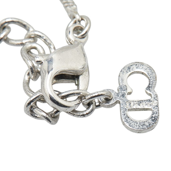 ディオール ロゴプレート ネックレス シルバー メタル レディース Dior 【中古】