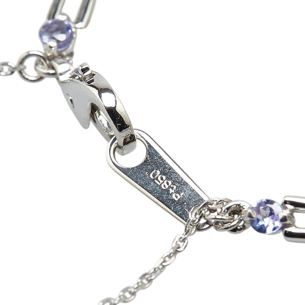 Pt850 プラチナ Pt950 プラチナ タンザナイト1.01ct ブレスレット レディース 【中古】