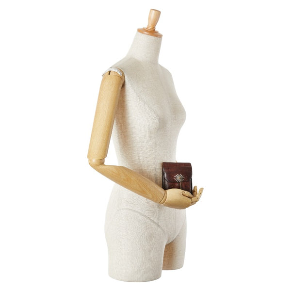 ゴローズ コンチョ付き 二つ折り財布 ブラウン レザー メンズ goro's 【中古】