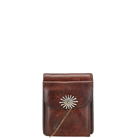 ゴローズ コンチョ付き 二つ折り財布 ブラウン レザー メンズ goro's 【中古】