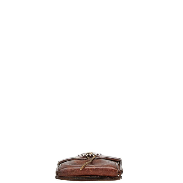 ゴローズ コンチョ付き 二つ折り財布 ブラウン レザー メンズ goro's 【中古】