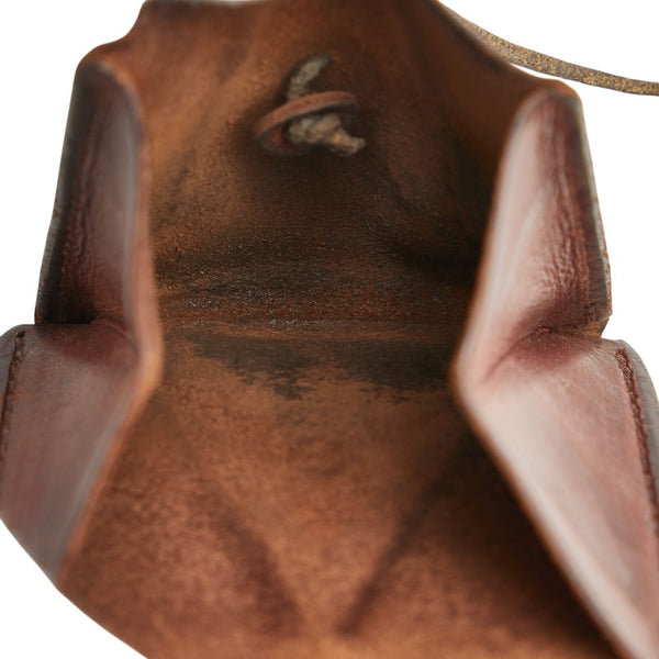 ゴローズ コンチョ付き 二つ折り財布 ブラウン レザー メンズ goro's 【中古】