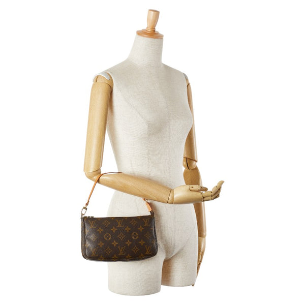 ルイ ヴィトン モノグラム ポシェット アクセソワール ハンドバッグ M51980 ブラウン PVC レザー レディース LOUIS VUITTON 【中古】