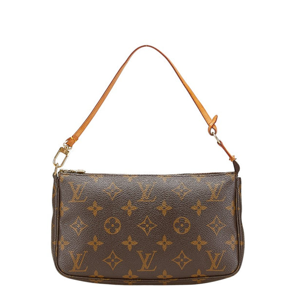 ルイ ヴィトン モノグラム ポシェット アクセソワール ハンドバッグ M51980 ブラウン PVC レザー レディース LOUIS VUITTON 【中古】