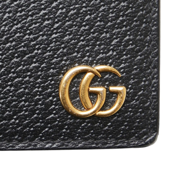 グッチ GGマーモント 長財布 428740 ブラック レザー レディース GUCCI 【中古】