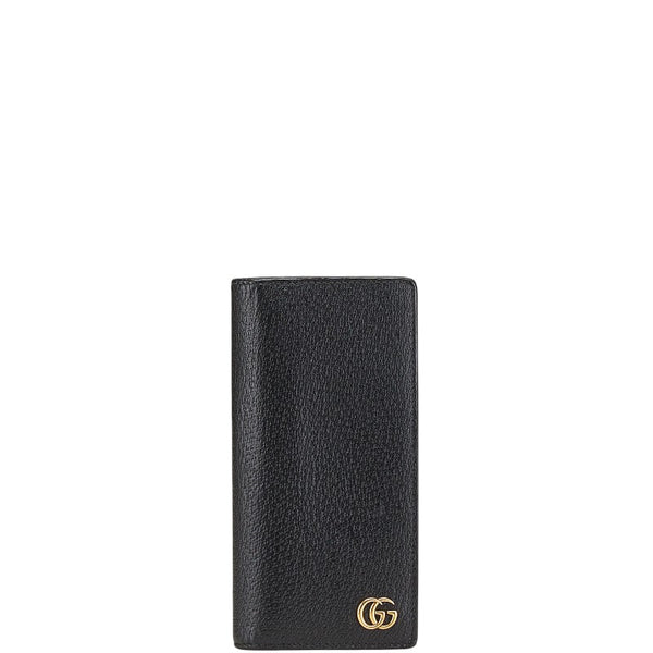 グッチ GGマーモント 長財布 428740 ブラック レザー レディース GUCCI 【中古】