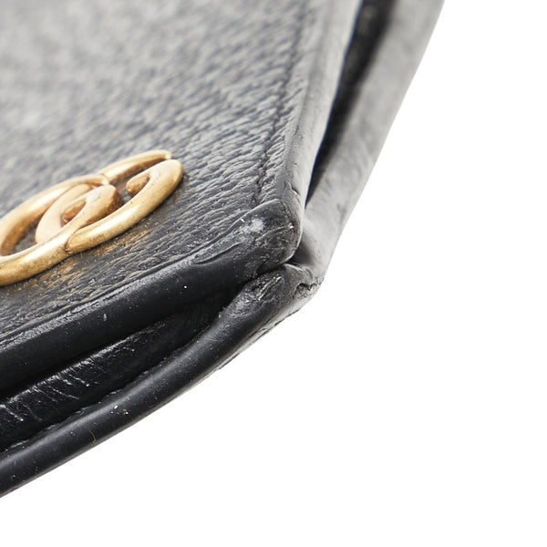 グッチ GGマーモント 長財布 428740 ブラック レザー レディース GUCCI 【中古】