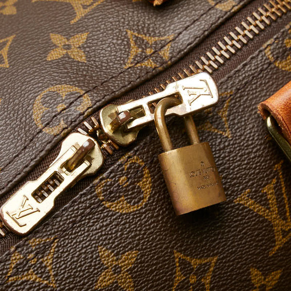 ルイ ヴィトン モノグラム キーポル50 ボストンバッグ M41426 ブラウン PVC レザー レディース LOUIS VUITTON 【中古】