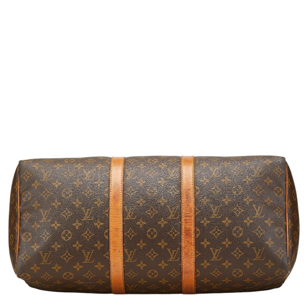 ルイ ヴィトン モノグラム キーポル50 ボストンバッグ M41426 ブラウン PVC レザー レディース LOUIS VUITTON 【中古】