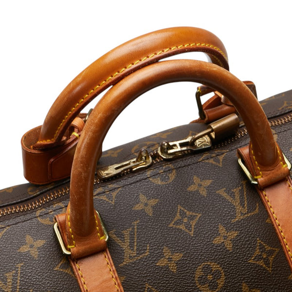 ルイ ヴィトン モノグラム キーポル50 ボストンバッグ M41426 ブラウン PVC レザー レディース LOUIS VUITTON 【中古】