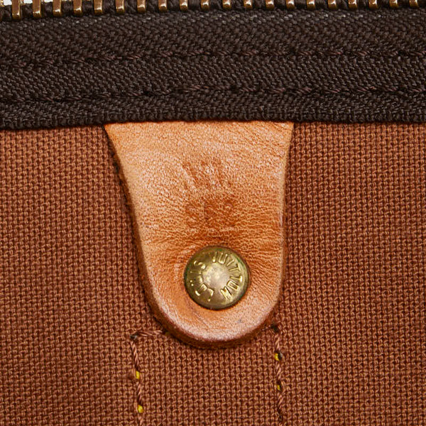ルイ ヴィトン モノグラム キーポル55 ボストンバッグ M41424 ブラウン PVC レザー レディース LOUIS VUITTON 【中古】