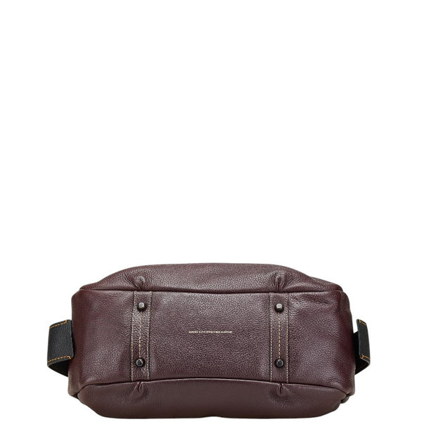 コーチ バンディット ホーボー トートバッグ 86760 パープル ブラック レザー レディース COACH 【中古】