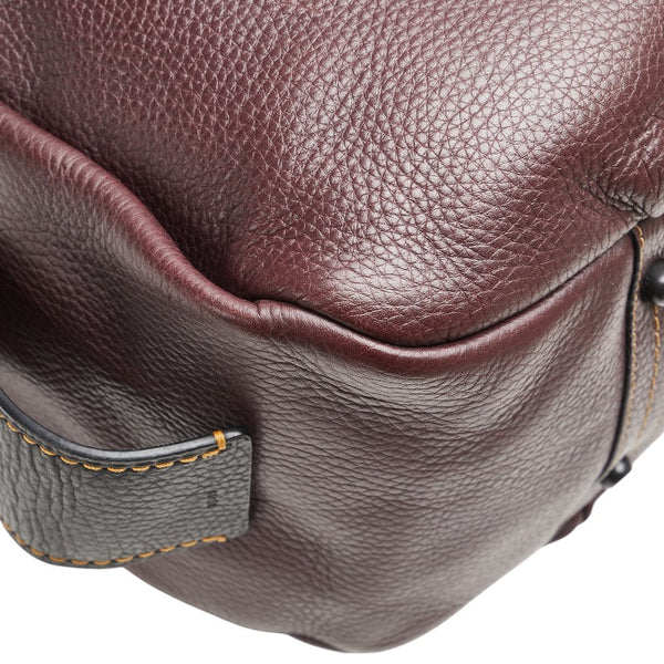 コーチ バンディット ホーボー トートバッグ 86760 パープル ブラック レザー レディース COACH 【中古】