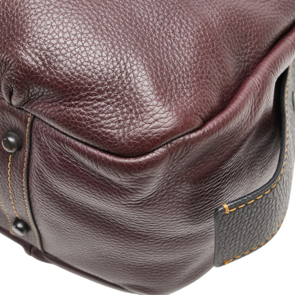 コーチ バンディット ホーボー トートバッグ 86760 パープル ブラック レザー レディース COACH 【中古】