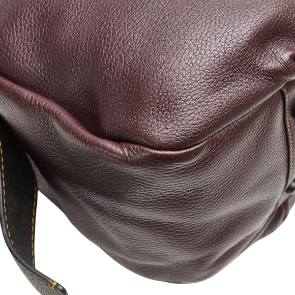 コーチ バンディット ホーボー トートバッグ 86760 パープル ブラック レザー レディース COACH 【中古】