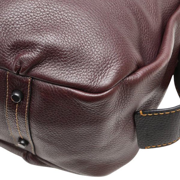 コーチ バンディット ホーボー トートバッグ 86760 パープル ブラック レザー レディース COACH 【中古】