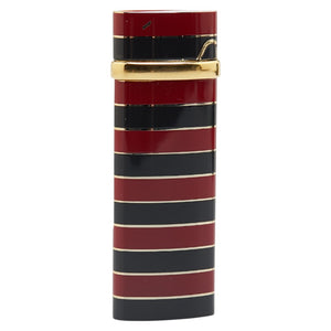 サンローラン ボーダー ガスライター ゴールド レッド ブラック メッキ レディース SAINT LAURENT 【中古】