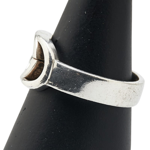 グッチ インターロッキングG リング 指輪 #18 SV925 シルバー メンズ GUCCI 【中古】