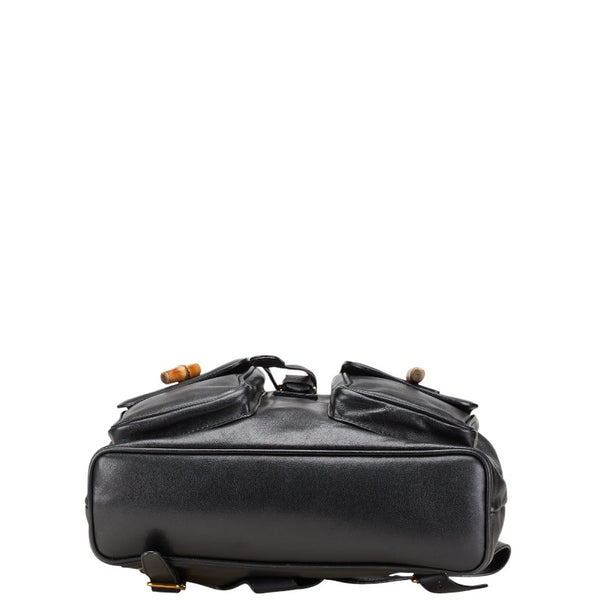 グッチ バンブー リュック バックパック 003 2058 0016 ブラック レザー レディース GUCCI 【中古】
