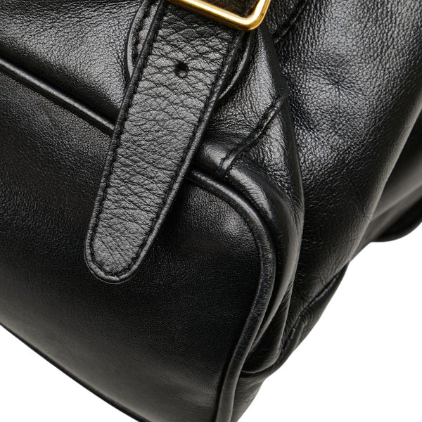 グッチ バンブー リュック バックパック 003 2058 0016 ブラック レザー レディース GUCCI 【中古】