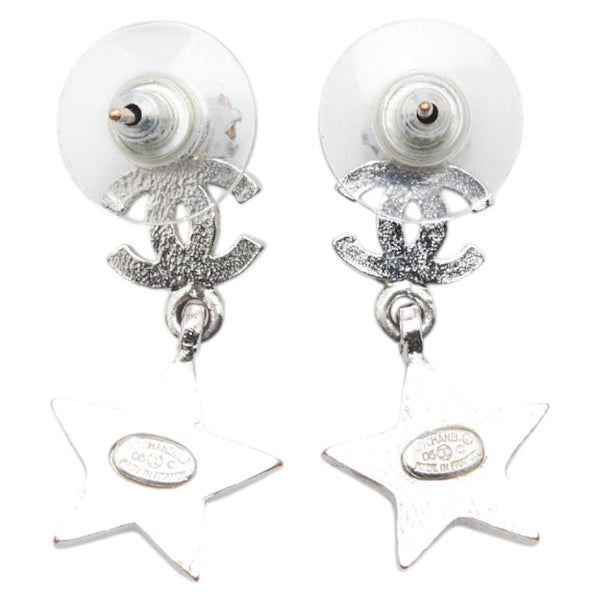 シャネル ココマーク スター 星 ピアス シルバー メタル ラインストーン レディース CHANEL 【中古】