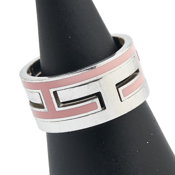 エルメス ムーブアッシュ リング 指輪 #53 シルバー ピンク SV925 シルバー レディース HERMES 【中古】