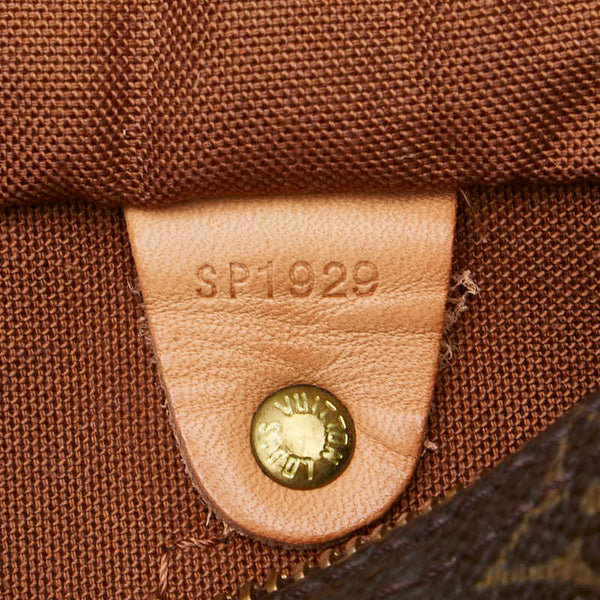 ルイ ヴィトン モノグラム スピーディ25 ミニボストンバッグ ハンドバッグ M41528 ブラウン PVC レザー レディース LOUIS VUITTON 【中古】