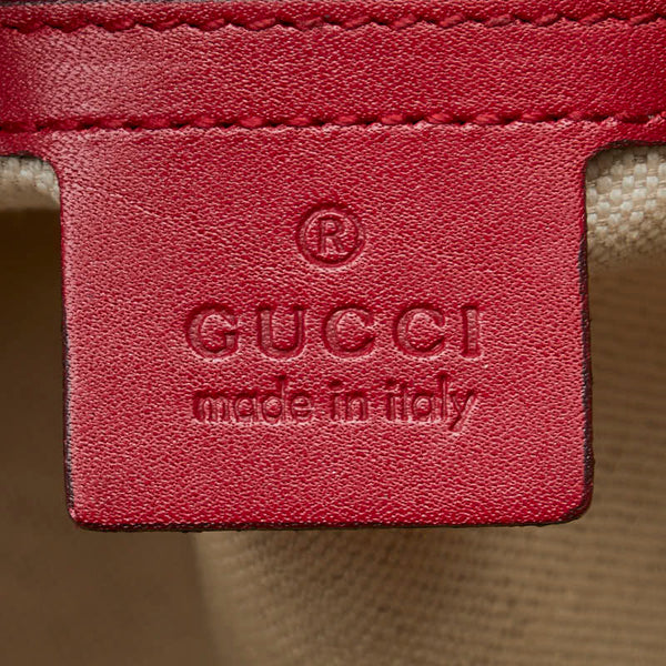 グッチ GGキャンバス ハンドバッグ ショルダーバッグ 2WAY 269876 ベージュ ピンク キャンバス レザー レディース GUCCI 【中古】