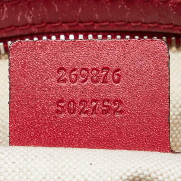 グッチ GGキャンバス ハンドバッグ ショルダーバッグ 2WAY 269876 ベージュ ピンク キャンバス レザー レディース GUCCI 【中古】