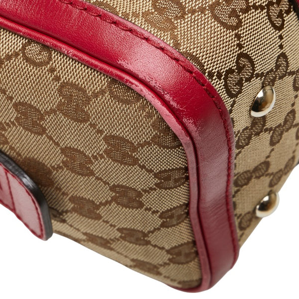 グッチ GGキャンバス ハンドバッグ ショルダーバッグ 2WAY 269876 ベージュ ピンク キャンバス レザー レディース GUCCI 【中古】