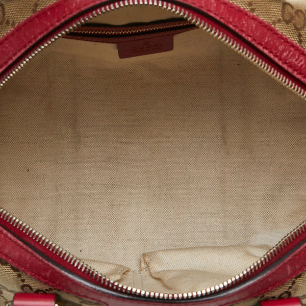 グッチ GGキャンバス ハンドバッグ ショルダーバッグ 2WAY 269876 ベージュ ピンク キャンバス レザー レディース GUCCI 【中古】