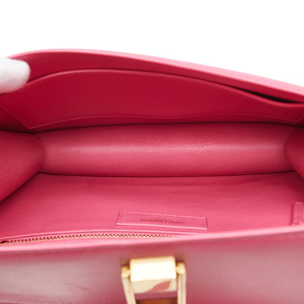 サンローランパリ カレ ショルダーバッグ ピンク レザー レディース SAINT LAURENT PARIS 【中古】