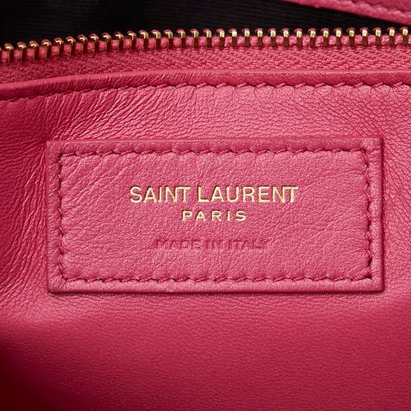 サンローランパリ カレ ショルダーバッグ ピンク レザー レディース SAINT LAURENT PARIS 【中古】