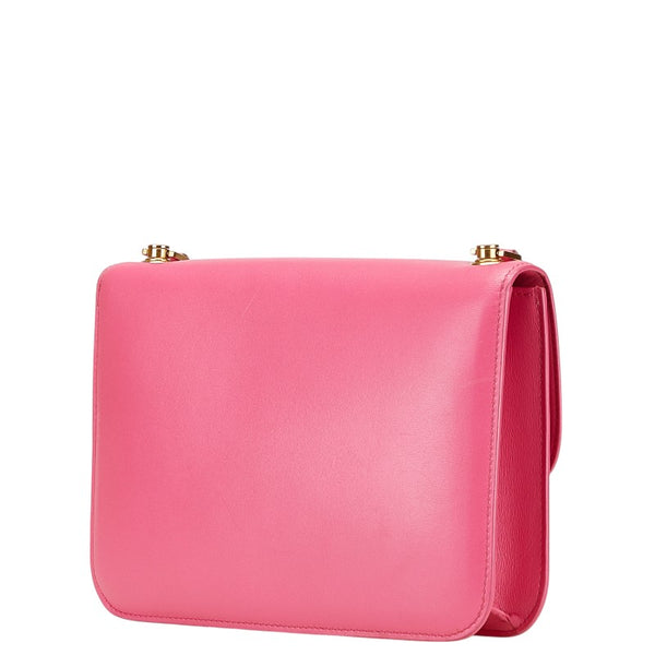 サンローランパリ カレ ショルダーバッグ ピンク レザー レディース SAINT LAURENT PARIS 【中古】