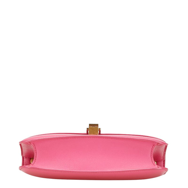 サンローランパリ カレ ショルダーバッグ ピンク レザー レディース SAINT LAURENT PARIS 【中古】