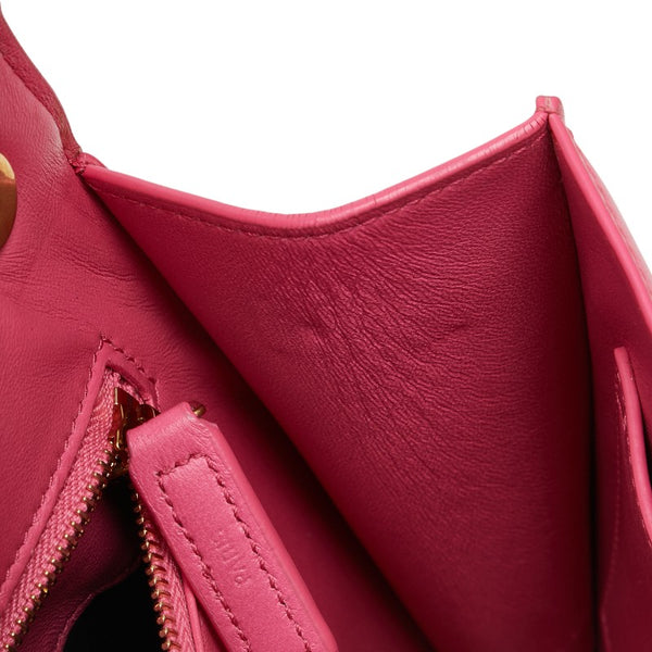 サンローランパリ カレ ショルダーバッグ ピンク レザー レディース SAINT LAURENT PARIS 【中古】